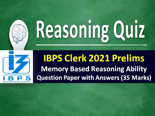 Download Reasoning Ability PDF with Answer Keys