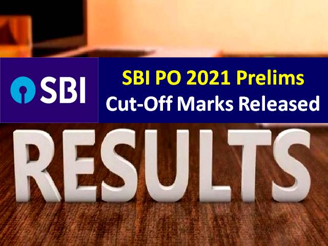 Check Prelims Cutoff Marks Category wise, Download Score Card @sbi.co.in